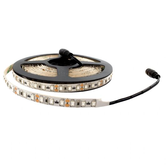 5 meter gekleurde led strip IP20 12V of 24V - Rode kleur - 120 leds p/m