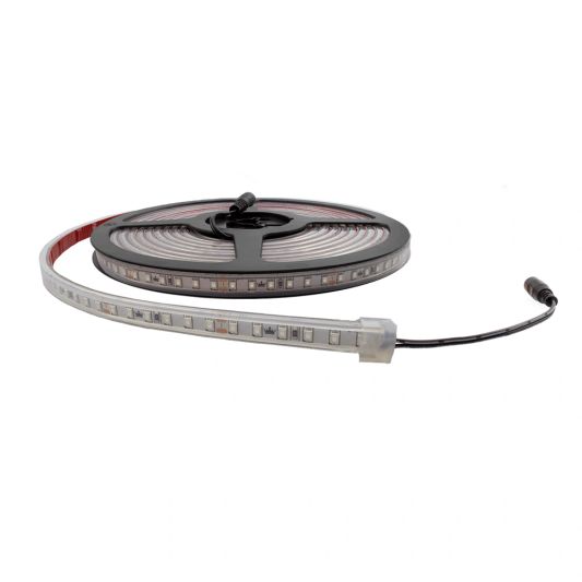 5 meter gekleurde led strip IP65/67 12V of 24V - Rode kleur - 120 leds p/m