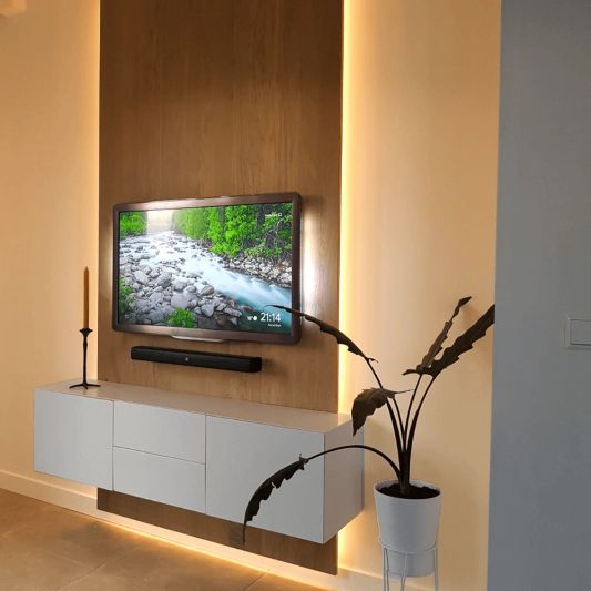 5 meter led strip IP20 12V of 24V - Extra warm wit 2400K - 120 leds p/m