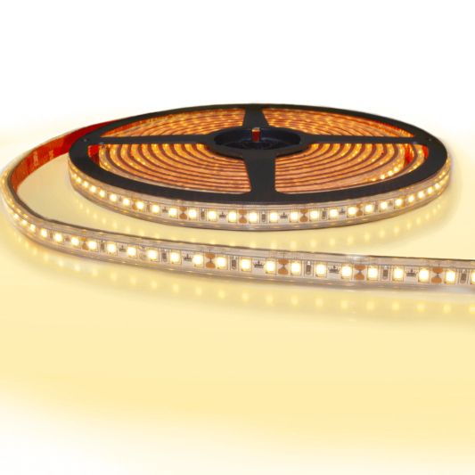 5 meter led strip IP65/67 12V of 24V - Extra warm wit 2400K - 120 leds p/m