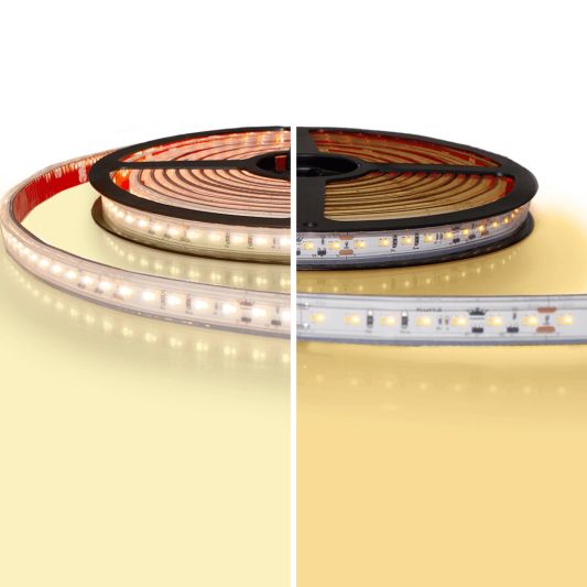 5 meter led strip IP65/67 24V - dim to warm - 224 leds p/m