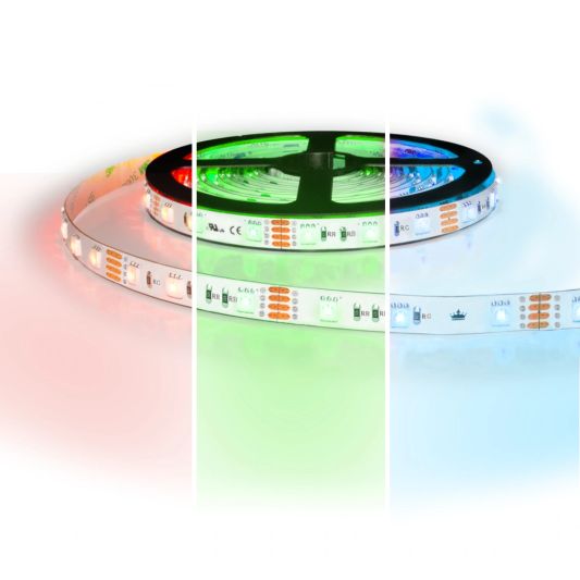 5 meter led strip RGB Regular - 60 leds pm - 24V IP20
