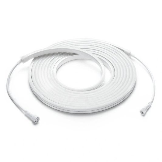 5 meter Neon LED Flex Midi recht Warm Wit - complete set neon verlichting