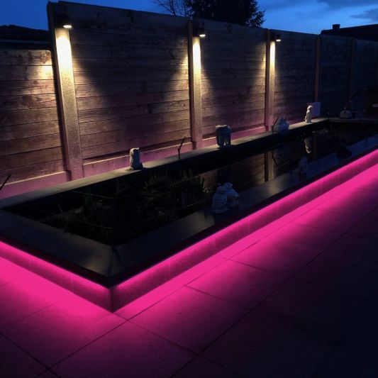 5 meter RGB led strip voor buiten complete set