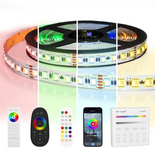 5 meter RGBW led strip | complete set | Pro 96 leds p/m