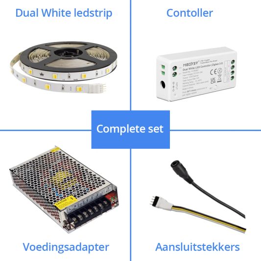 50 meter complete set Dual White led strip met Zigbee controller