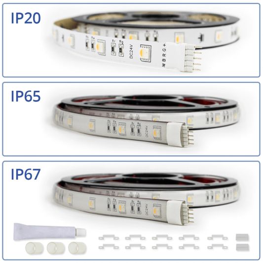 50 meter led strip RGBW complete set - Basic 3600 leds