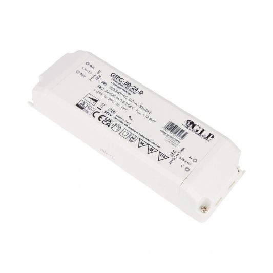 50W - 24V Professionele compacte dimbare led driver