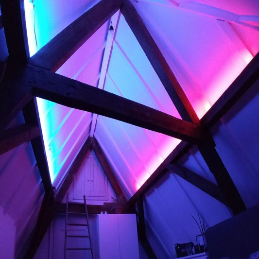 6 meter complete set RGBW led strip met Zigbee controller