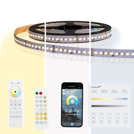 6 meter Dual White led strip complete set - Pro 320 leds