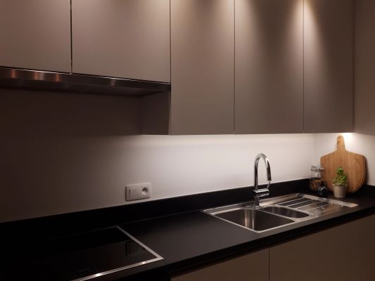 6 meter Helder Wit led strip COB met 384 leds per meter - complete set