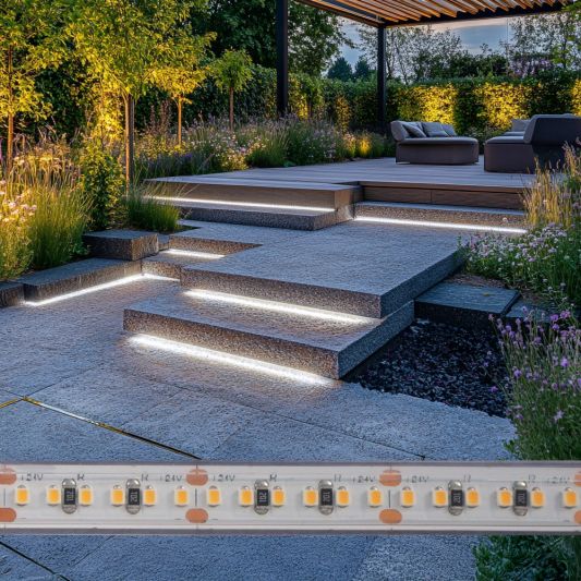 6 meter Helder Wit led strip voor buiten losse strip