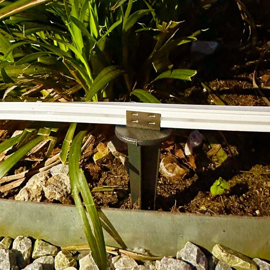 6 meter Neon LED flex Midi Recht Warm Wit - complete set neon verlichting met grondspiezen