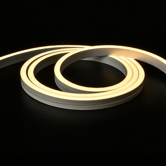 6 meter Neon Led Flex Warm Wit Midi recht - losse strip