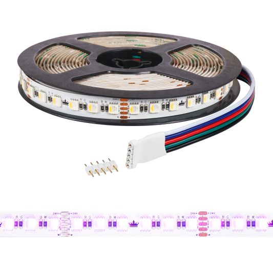 6 meter RGBW led strip | complete set | Pro 96 leds p/m