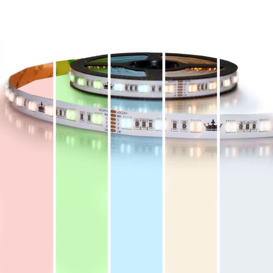 6 meter RGBWW led strip Premium met 360 leds - losse strip