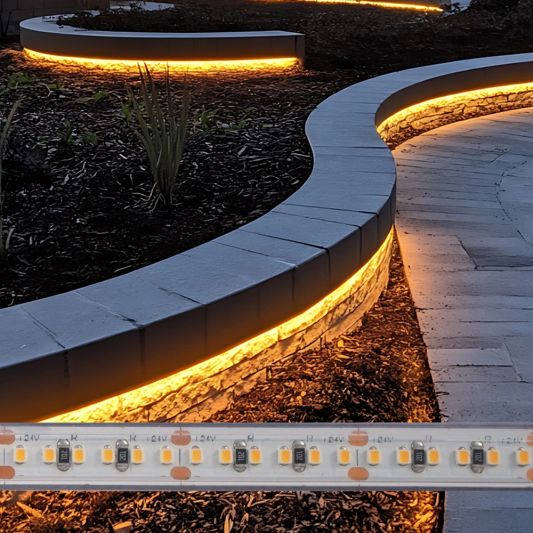 6 meter Warm Wit led strip voor buiten losse strip