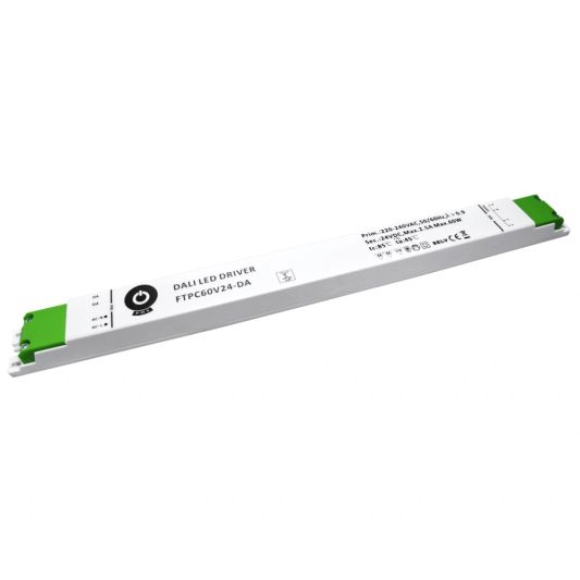60W - 24V Professionele compacte dimbare led driver voor dali dimmer