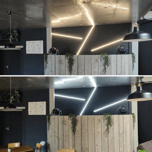 7,5 meter LED flex Dual White Midi Top View - complete set verlichting