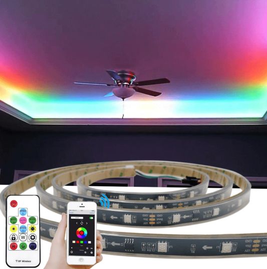 7,5 meter WS2811 digitale RGB led strip set - Basic