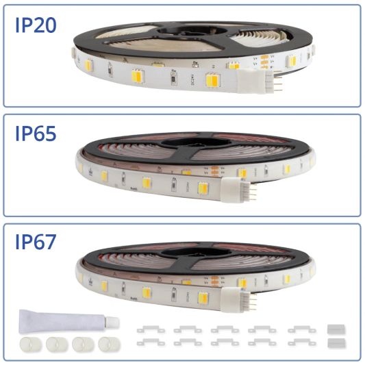 7 meter complete set Dual White led strip met Zigbee controller
