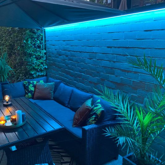 7 meter RGB led strip voor buiten complete set