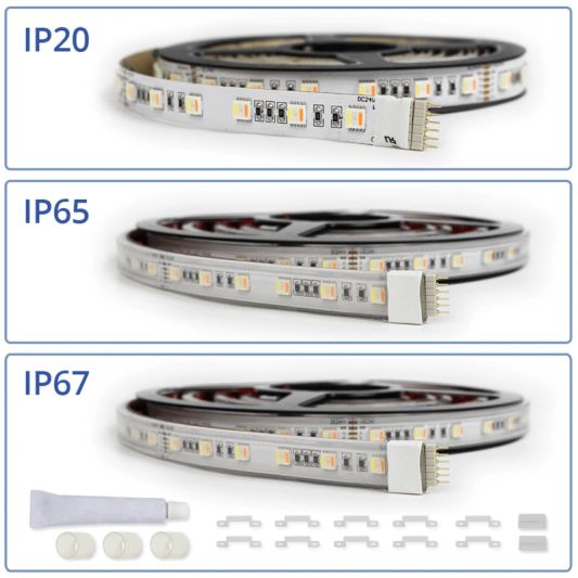 7 meter RGBWW led strip Premium met 420 leds - losse strip