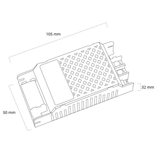 72W - 24V / 3A professionele voeding Slim Line voor led strips