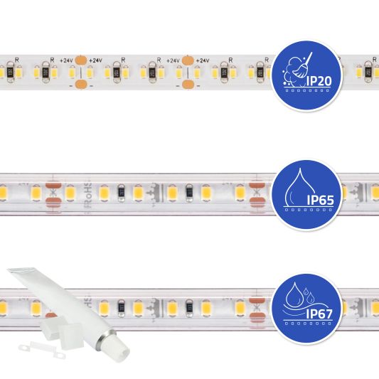 8 meter led strip HELDER WIT - 1920 leds