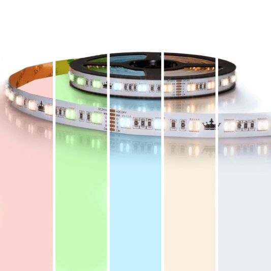 8 meter RGBWW led strip Premium met 480 leds - losse strip