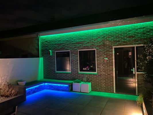 8 meter RGBWW led strip voor buiten complete set