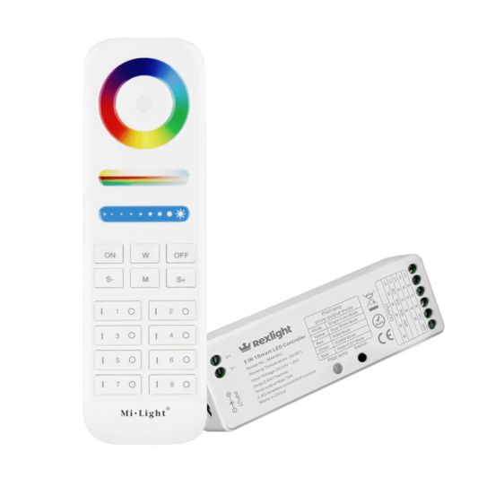 8-zone RF Touch afstandsbediening voor alle kleuren led strips - met controller