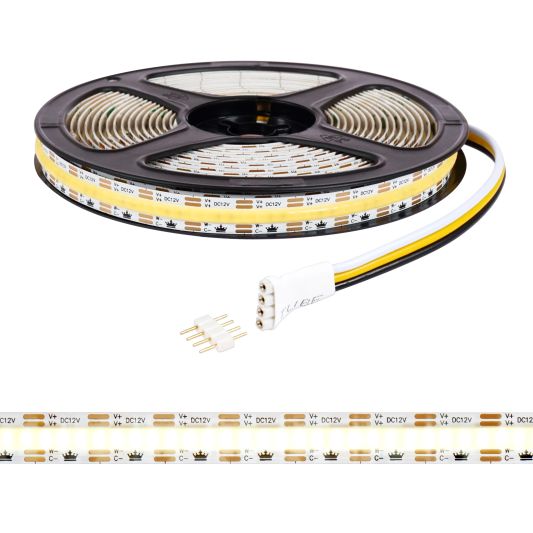 9 meter Dual White led strip complete set - Prime 608 leds