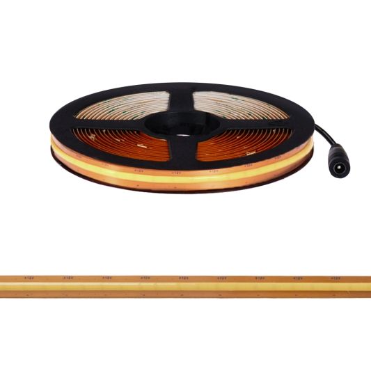 9 meter Helder Wit led strip COB met 600 leds per meter - complete set