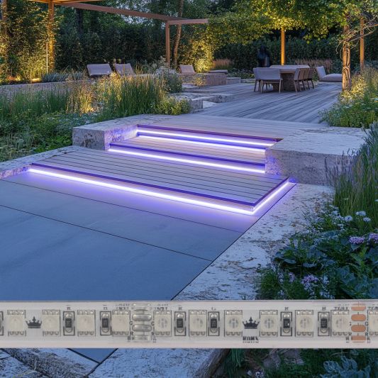 9 meter RGB led strip voor buiten losse strip