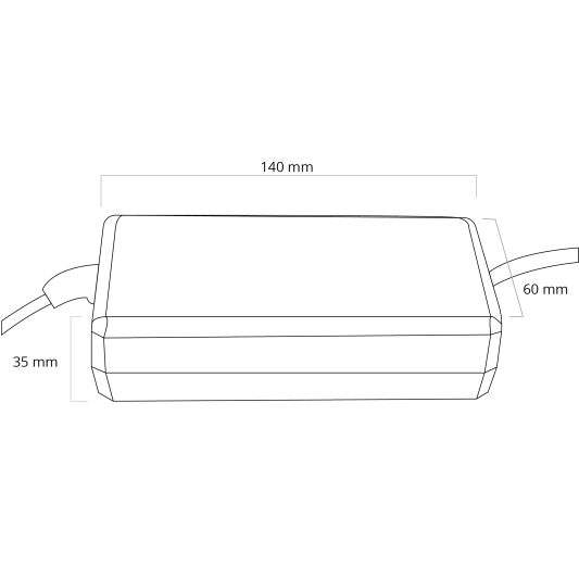 96 Watt - 24V / 4A adapter voor led strips