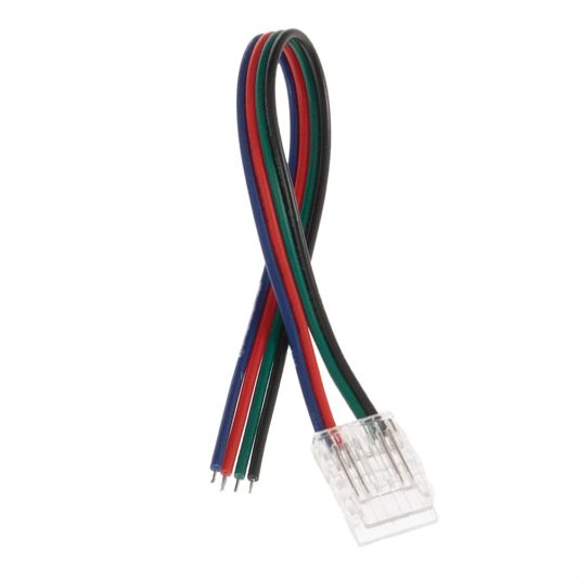 COB koppelstuk met kabel (15cm) - RGB