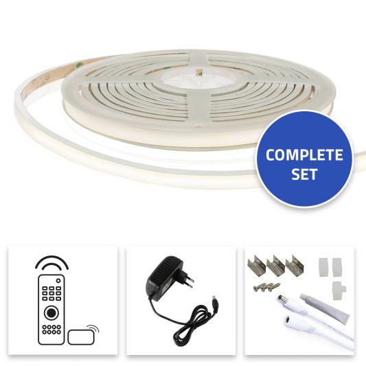 COB Neon inclusief profiel - Overal knipbaar - Warm wit set - 2m