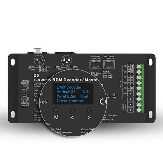 DMX controller voor RGBW en RGBWW led strips