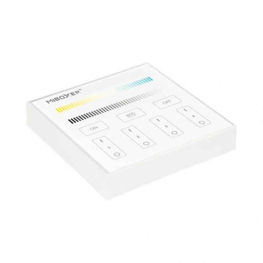 Draadloos Milight touch wandpaneel & wifi controller voor Dual White led strips - complete set
