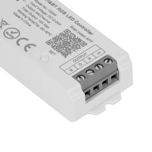 Draadloos Milight touch wandpaneel & wifi controller voor RGB led strips - complete set