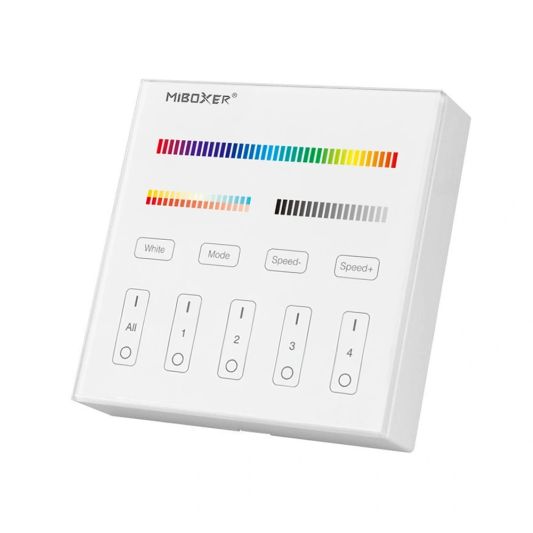 Draadloos Milight touch wandpaneel & wifi controller voor RGBW led strips - complete set