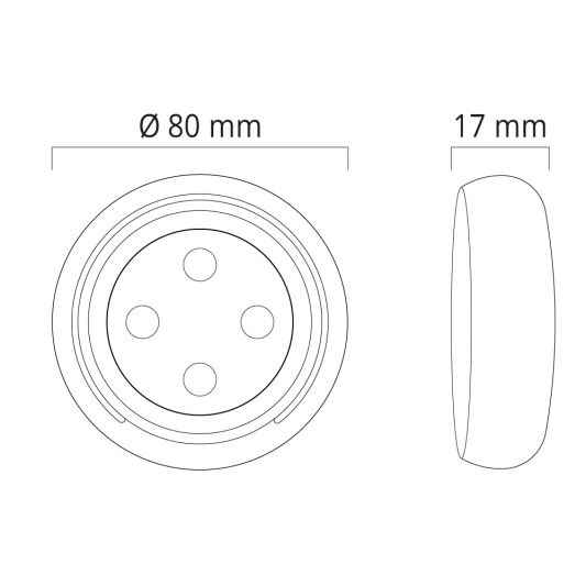 Draadloze touch wanddimmer & wifi controller voor RGBWW led strips - complete set