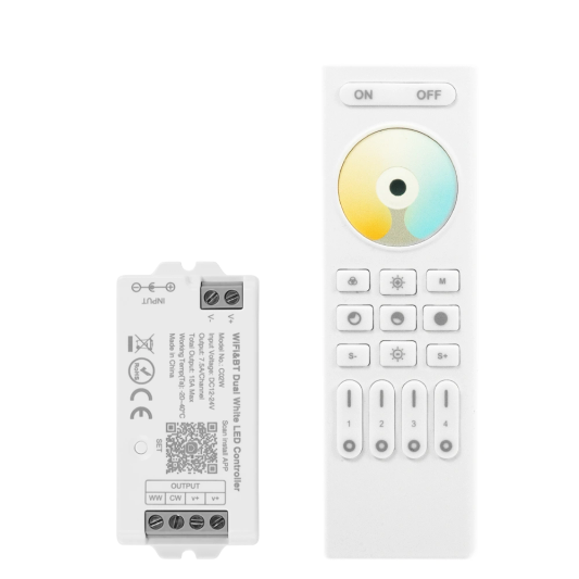 Drukknop RF 4-zone Dual White afstandsbediening set
