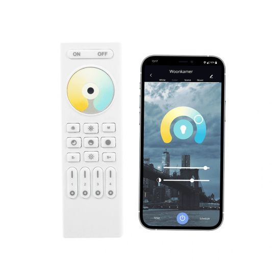 Drukknop RF Dual White afstandsbediening set + WIFI