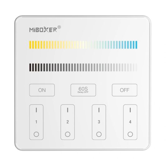 Dual White 4-zone Touch Panel op batterij