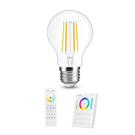 Dual White smart filament lamp van Milight 7W E27 fitting - A60 model - Met afstandsbediening