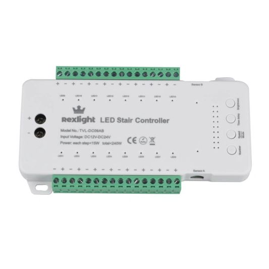 Dynamische trapverlichting controller inclusief sensoren - 1 programma