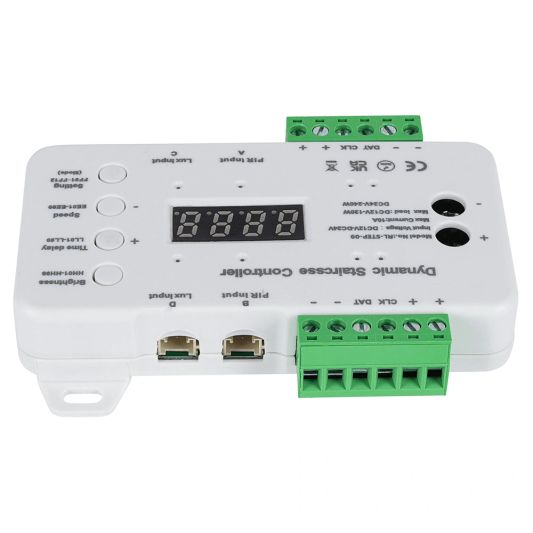 Dynamische trapverlichting controller inclusief sensoren en afstandsbediening - 12 programma's