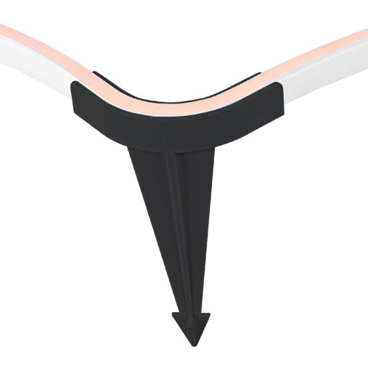 Grondspies ten behoeve van neon ledstrips - Hoek